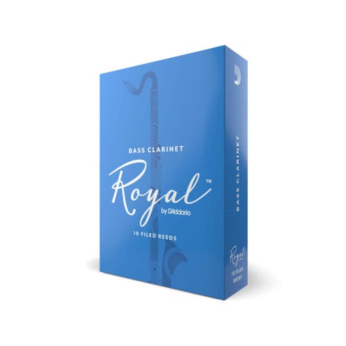 Rico ROYAL Bass Clarinet Reeds - Box of 10 - Strength 4