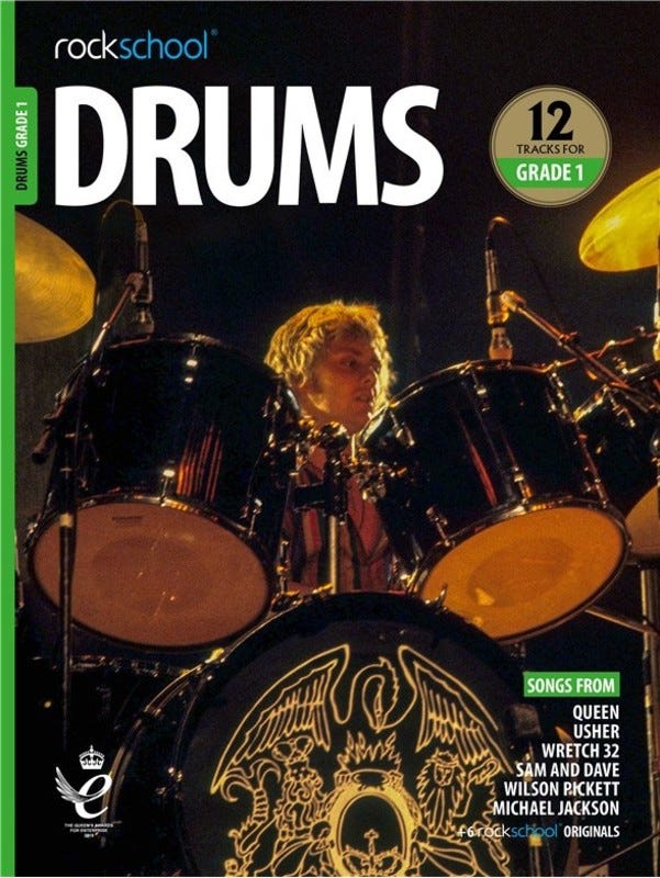Rockschool Drums Grade 1 2018-2024 Bk/Ola