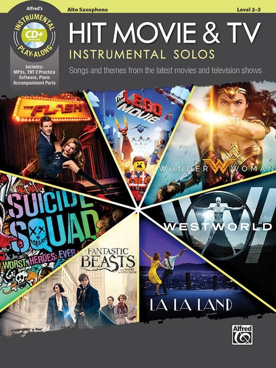 Hit Movie And Tv Instrumental Solos Alto Sax Bk/
