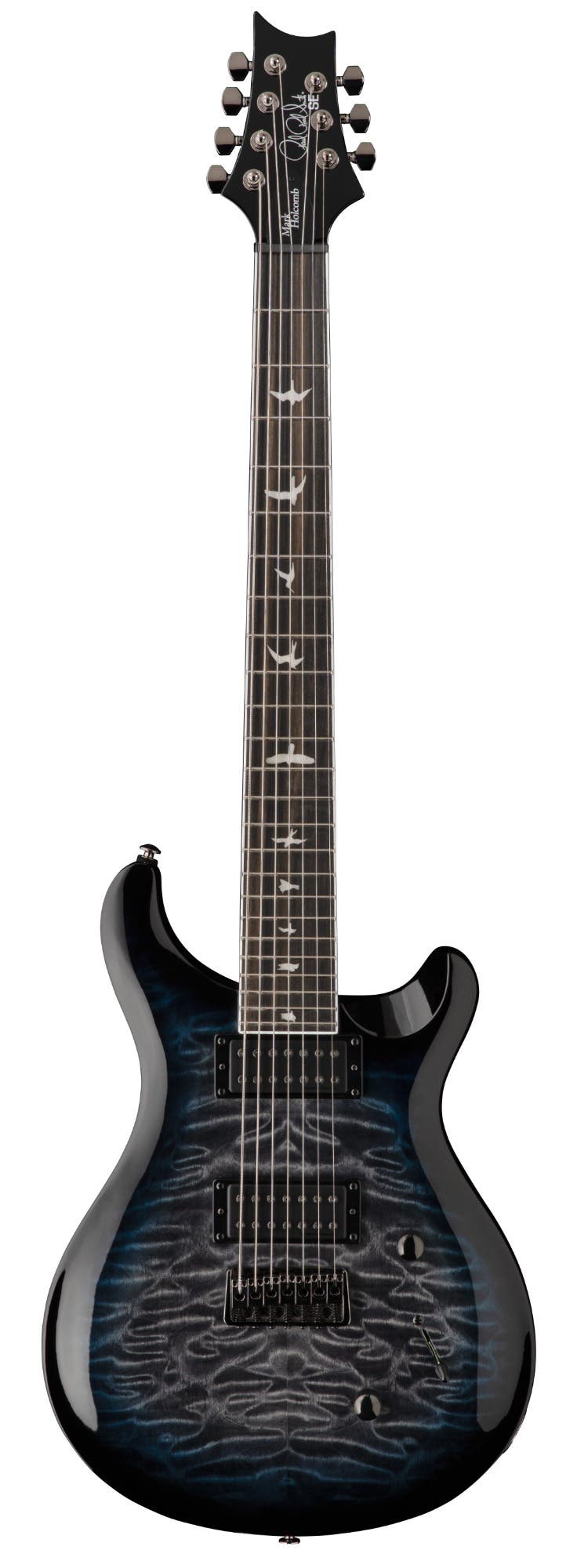 Paul Reed Smith (PRS) SE Mark Holcomb SVN 7-String Guitar - Holcomb Blue Burst