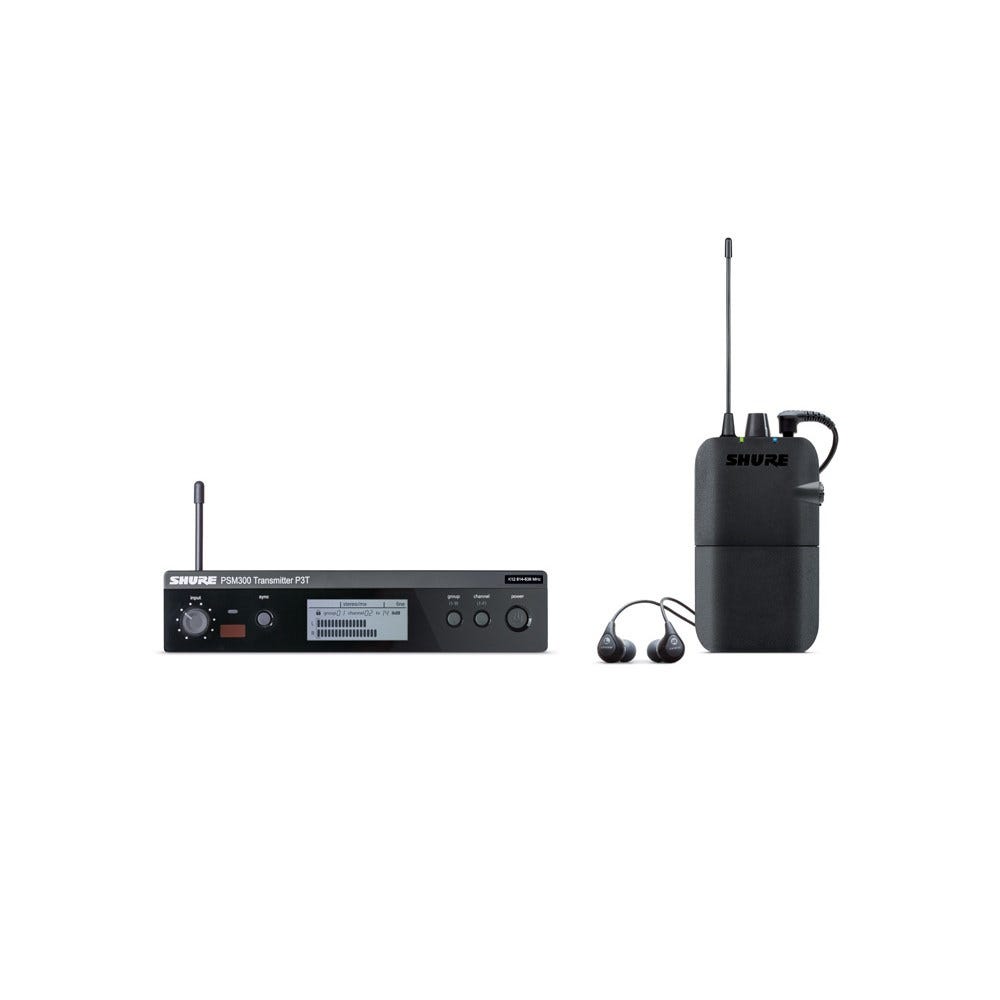 Shure PSM300 Wireless System w/SE112 Sound Isolating Earphones (L19 Band)