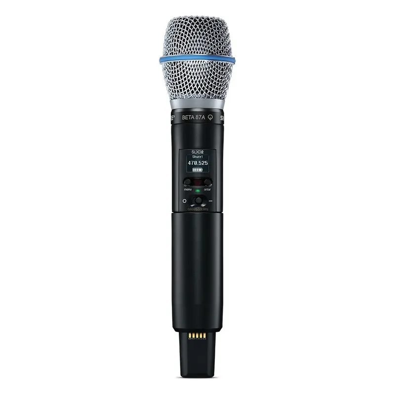Shure Wireless Digital Transmitter Handheld SLXD2/Beta87A Freq H57 = 520-564MHz