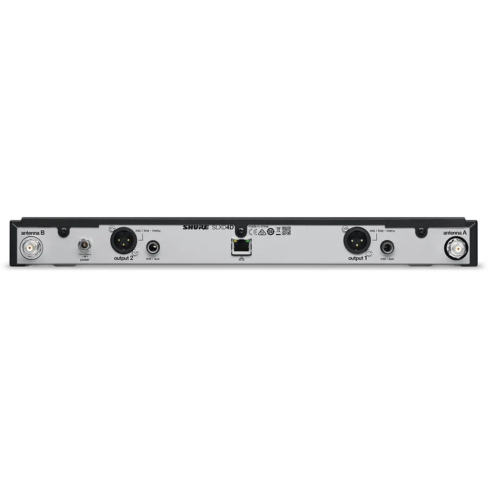 Shure SLXD4DH57 Wireless Digital Receiver Dual Channel (Freq. H57 = 520-564Mhz)