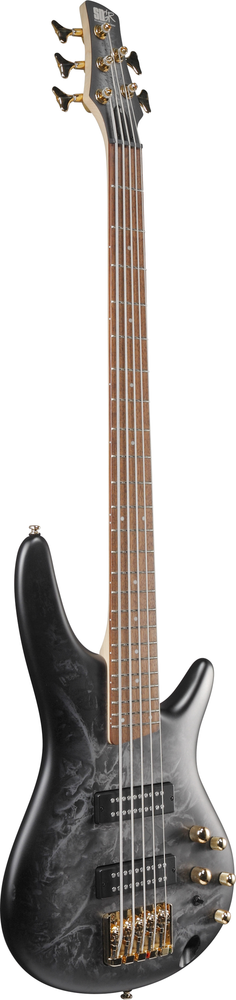 Ibanez SR305EDXBZM 5 String Electric Bass Guitar - Black Ice Frozen Matte