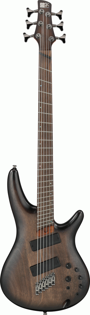 Ibanez SRC6MS 6 String Electric Bass - Black Stained Burst Low Gloss