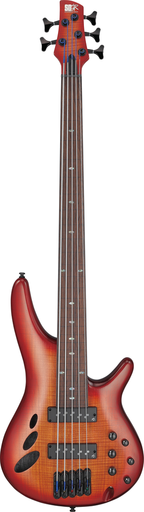 Ibanez SRD905FBTL 5 String Electric Bass Guitar - Brown Topaz Burst Low Gloss