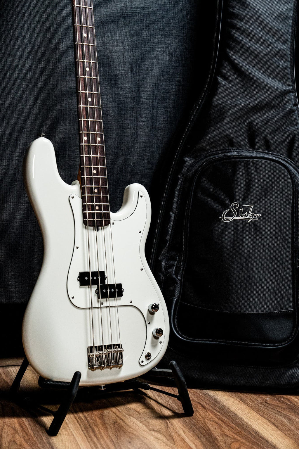 Suhr Classic P 4-String Bass w/Deluxe Gigbag - Olympic White RW