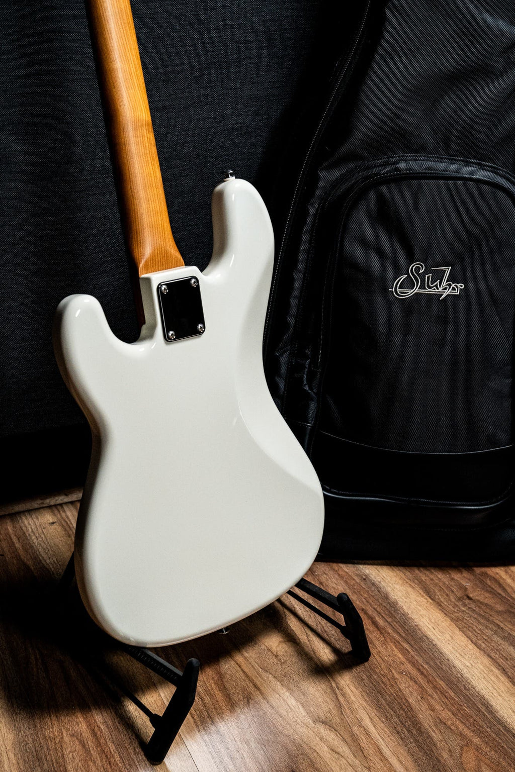 Suhr Classic P 4-String Bass w/Deluxe Gigbag - Olympic White RW