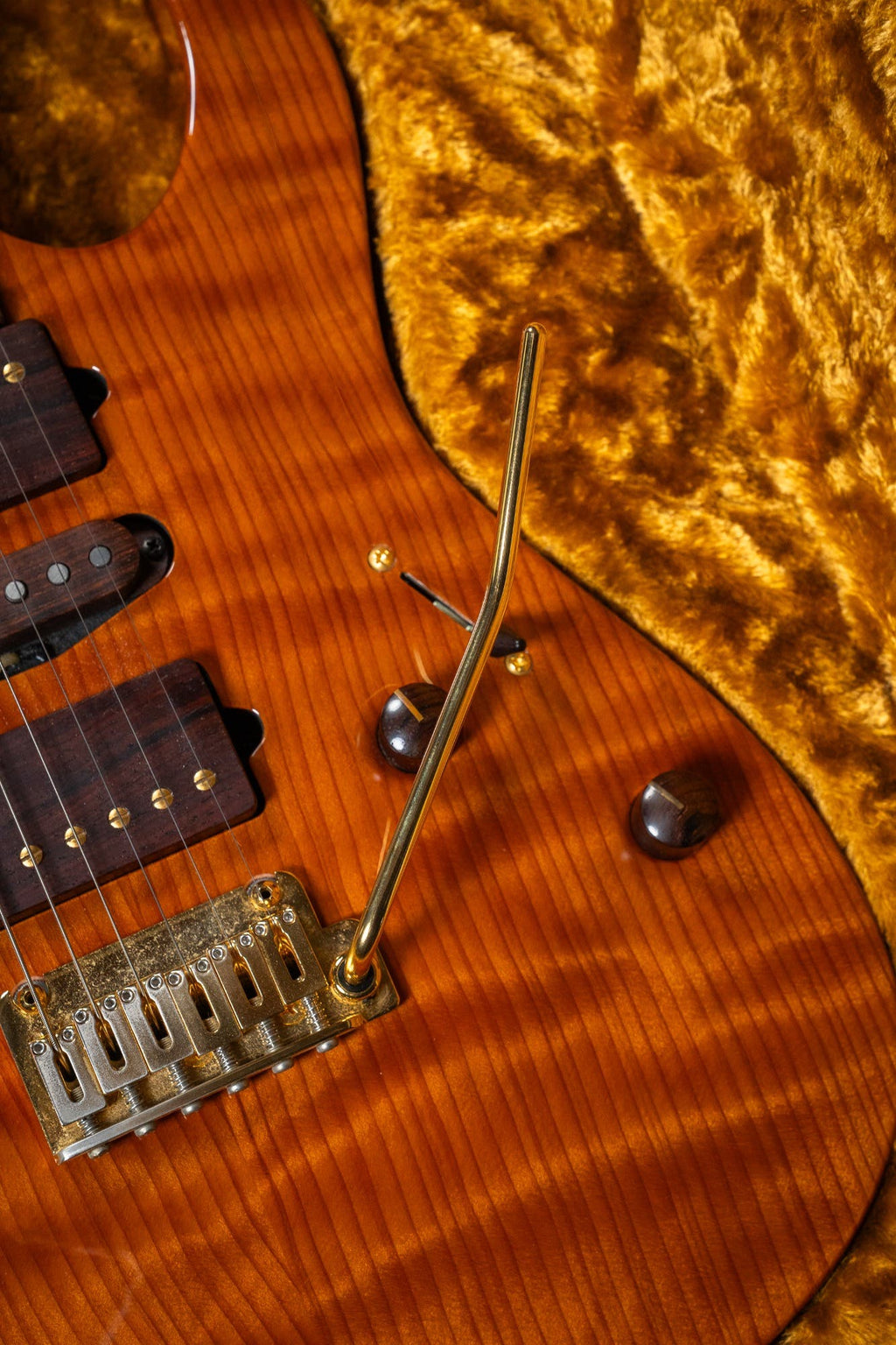 Suhr 2015 Collection Modern Carve Top w/Case + Matching Pedal - Figured Redwood - Pre-Owned (#27209)