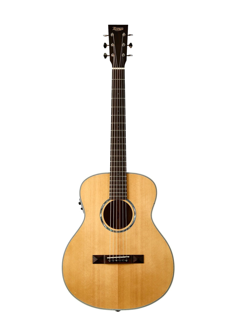 Tasman Seeker TA100-ME Mini Jumbo Acoustic Electric Guitar w/Case