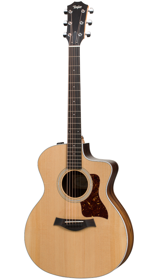 Taylor 214CE Acoustic Electric Guitar w/Hard Bag - Spruce/Walnut