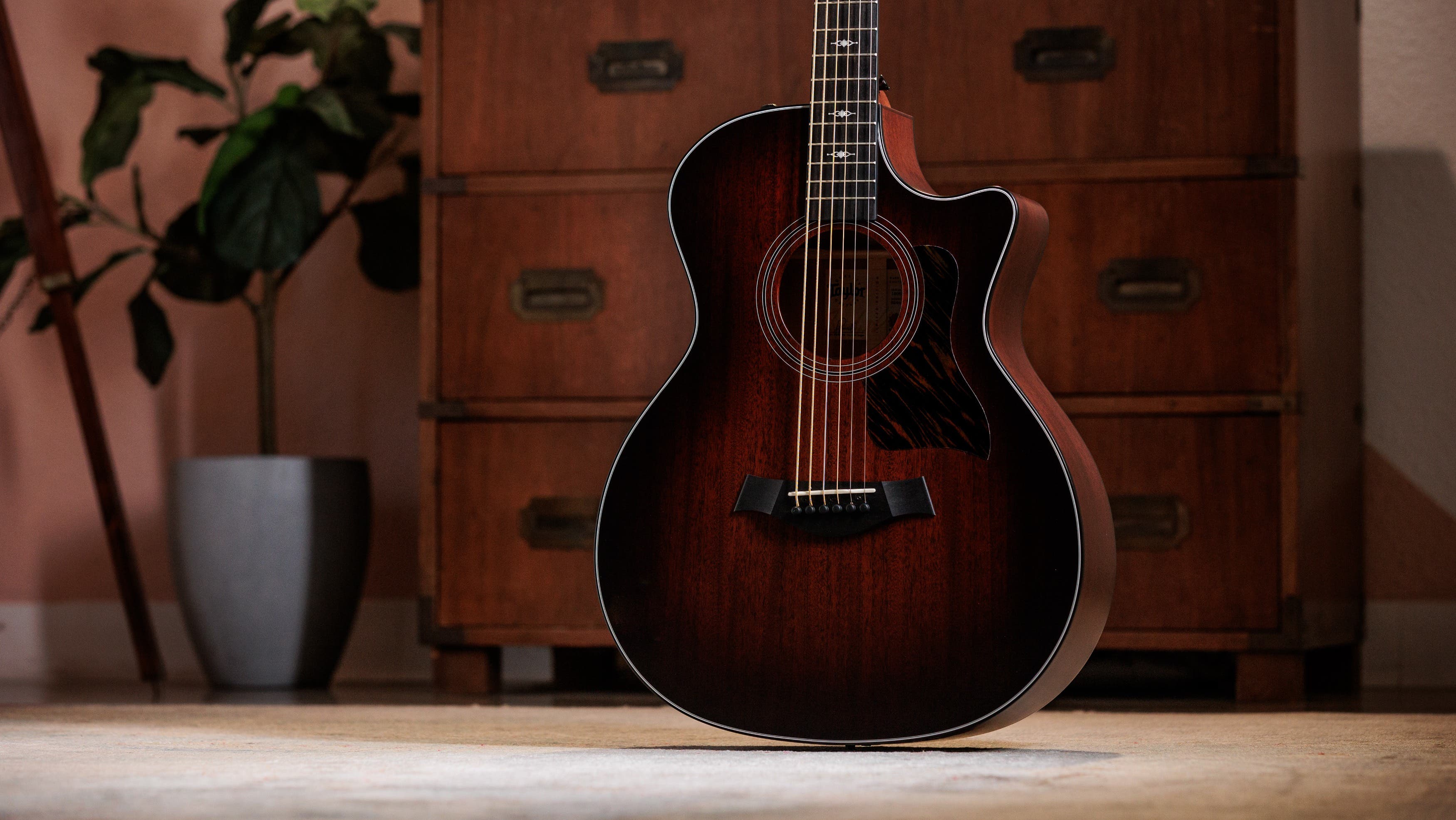 Taylor 324ce Baritone-6 LTD Acoustic Electric Guitar - Mahogany - ONE ONLY!