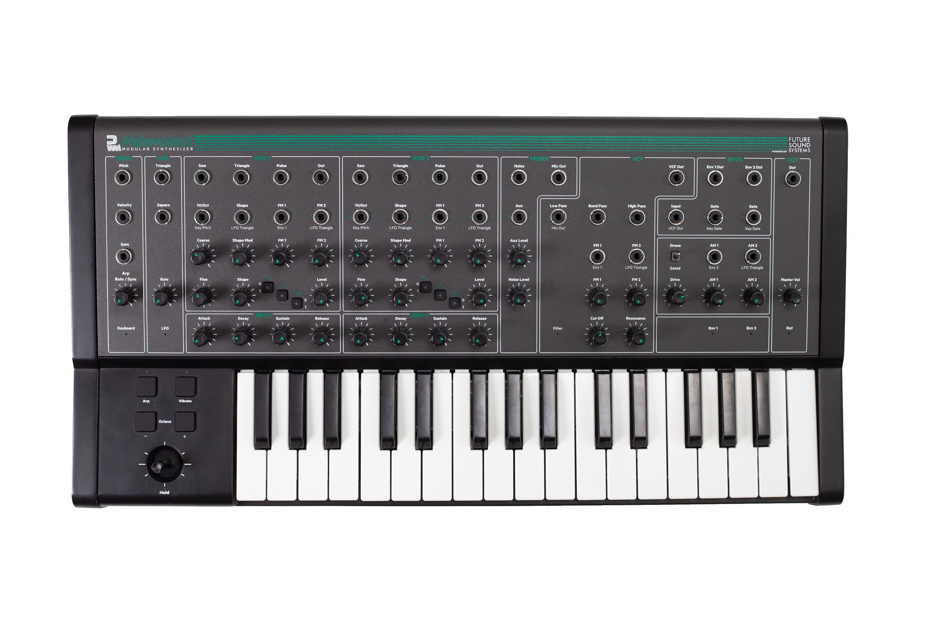 PWM Malevolent Semi-Modular Analog Mono Synth