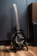 Bourbon Street Tri-Cone Resonator w/Cutaway - Chrysanthemum Etched Pattern (BSR-3C-NC-EN)