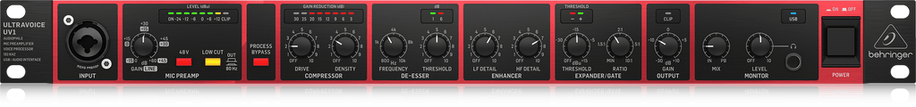 Behringer UV1 Mic Preamp / Vocal Processor / USB Interface