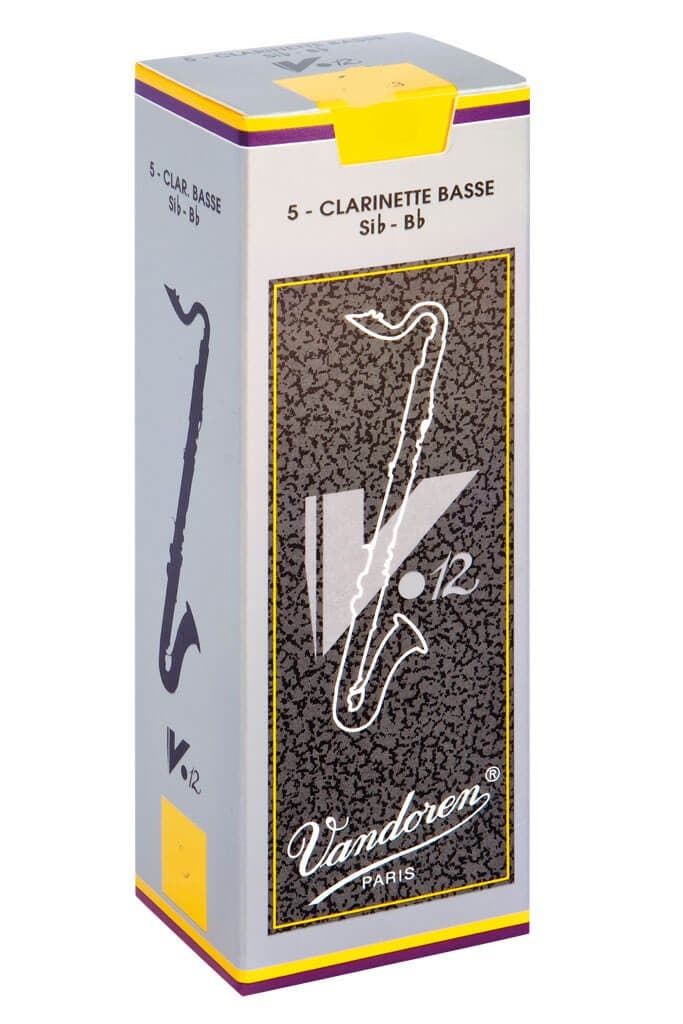 Vandoren V12 Bass Clarinet Reeds - Box of 5 - Size 2.5