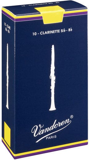 Vandoren Traditional Clarinet reeds - box of 10 - strength 2.0