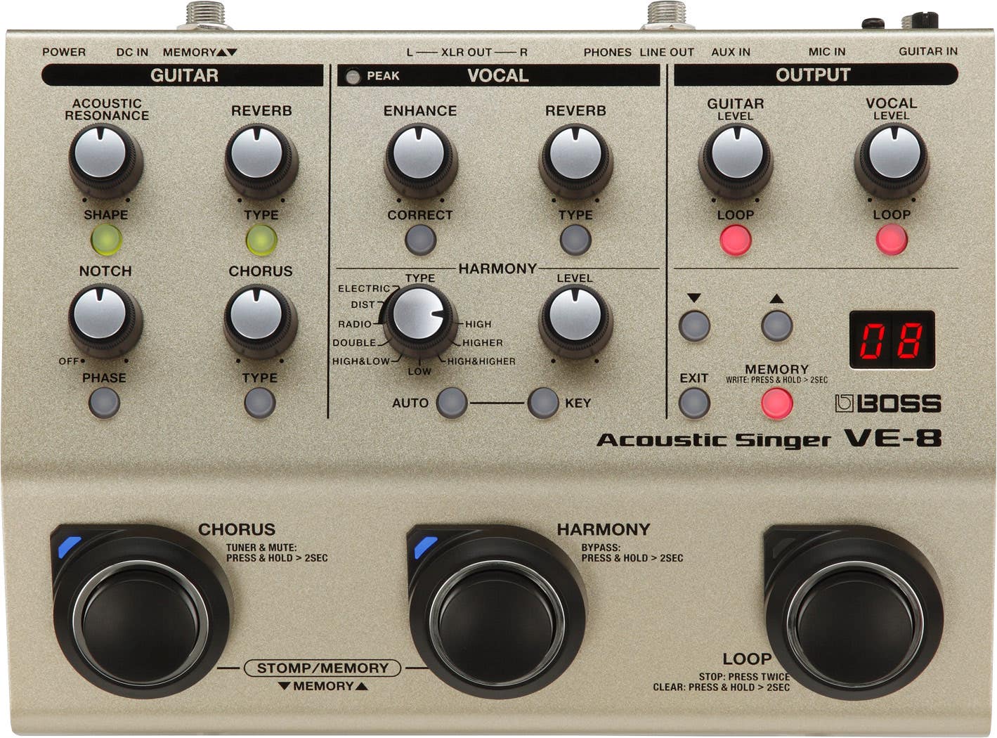 Boss VE-8 Acoustic Singer (VE8)