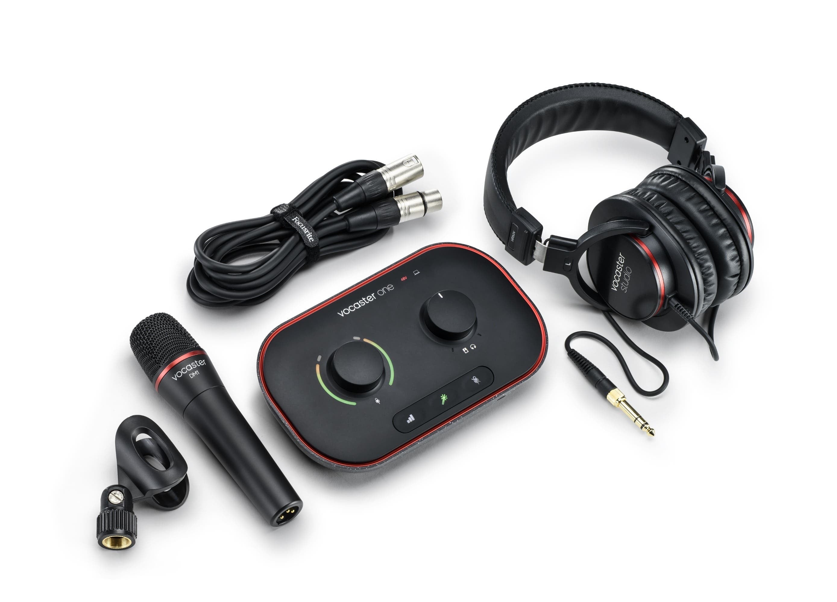 Focusrite Vocaster One Studio Essential Podcasting Kit