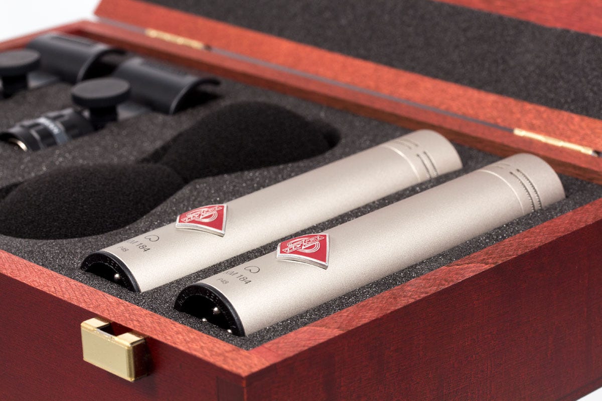 Neumann KM184 STEREOSET Condenser Microphone Pair - Nickel